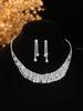Elegant Bride Jewelry Set: European & American Necklace & Earrings for Evening Gowns