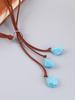 Sweater Chain Pendant Bohemian Fashion Necklace Turquoise Jewelry Vintage Women Gifts Commuter Festival Long 1PC  Handmade
