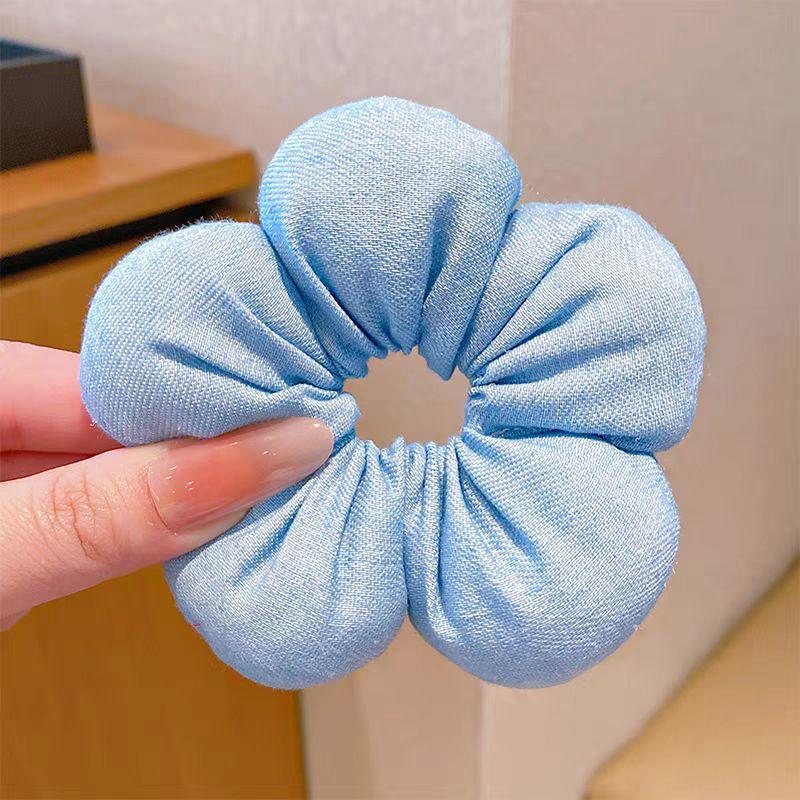

2Pcs Headwear Ornament Super Cute Flower Scrunchies Children Girl Kid Elastic Hair Band Accessories Tie Hair Ring Rope Headdress
