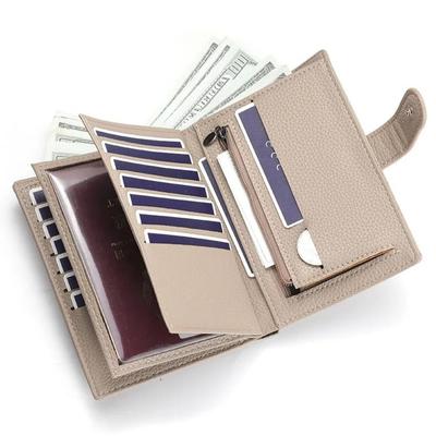 Billetera para Pasaporte para Hombre y Mujer Billetera de Cuero PU Viaje Ranuras Múltiples para Tarjetas Tarjetero Accesorios de Viaje