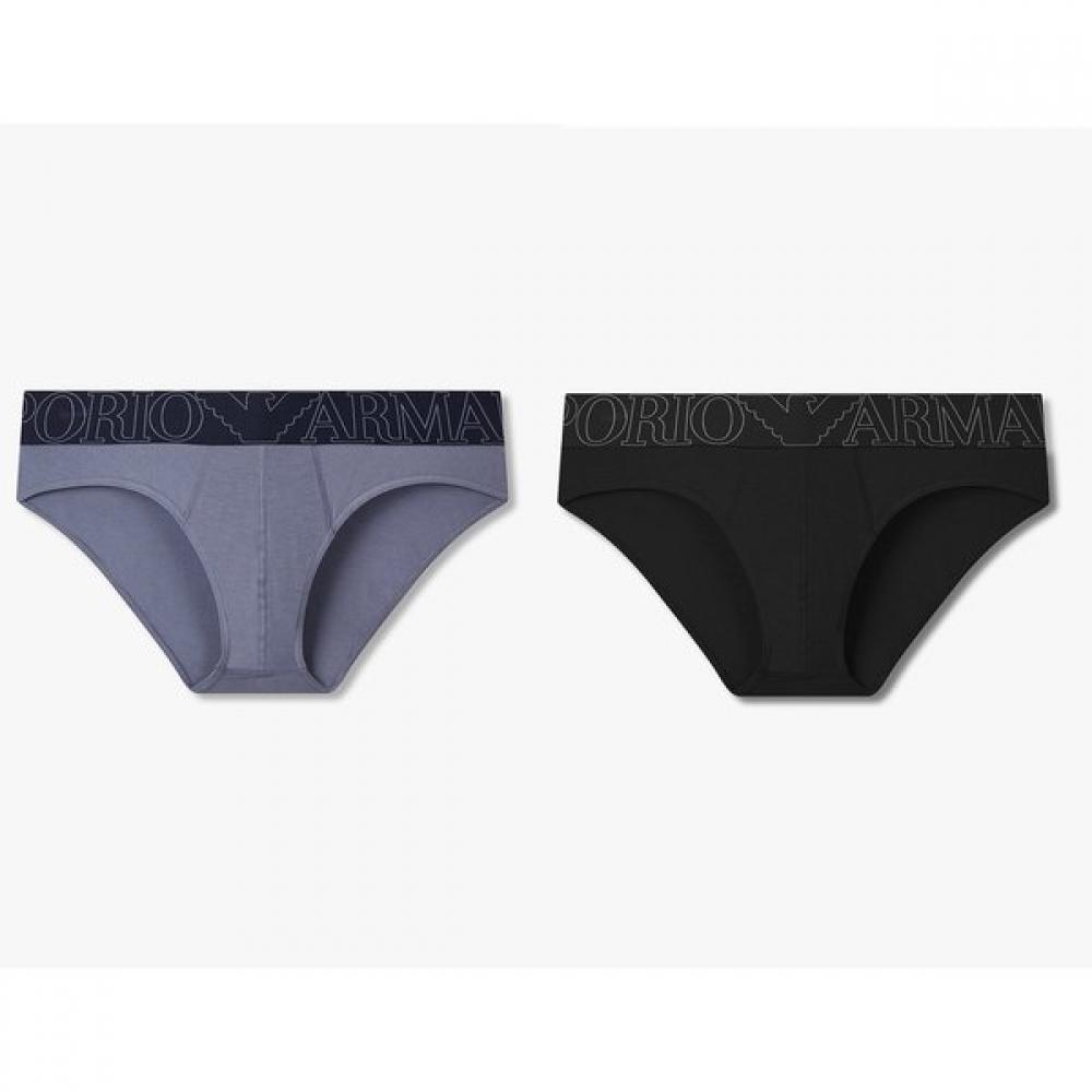 

Emporio Armani Men S Cotton Brief Set Wide Banding 2 Pack 0815311011 0815311012 S(95)