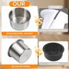 2Pcs Universal Stainless Steel Cup Drink Holders Portable Cup Mount Organizer Storage