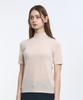 2ELA Ice Smoothie Women'S Polyester Cooling Striped Mock Neck Short Sleeve T-Shirt 4 Colors