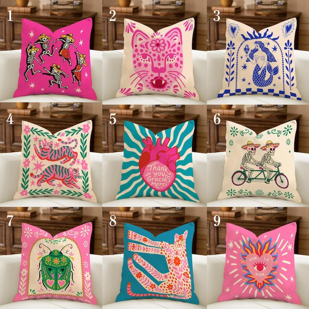Nordic Boho Sun Leopard Palm Pillow Cover Minimal Decorative Cushion Case Cozy Home Decor Valentine Gift