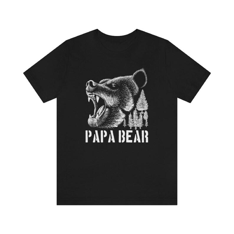 2025 Bigsize Retro Style Papa Bear Tshirt for Men Gift for Dad Graphic Tee Gift for Men Shirt Animal T-shirt Gifts Tees Top Kids