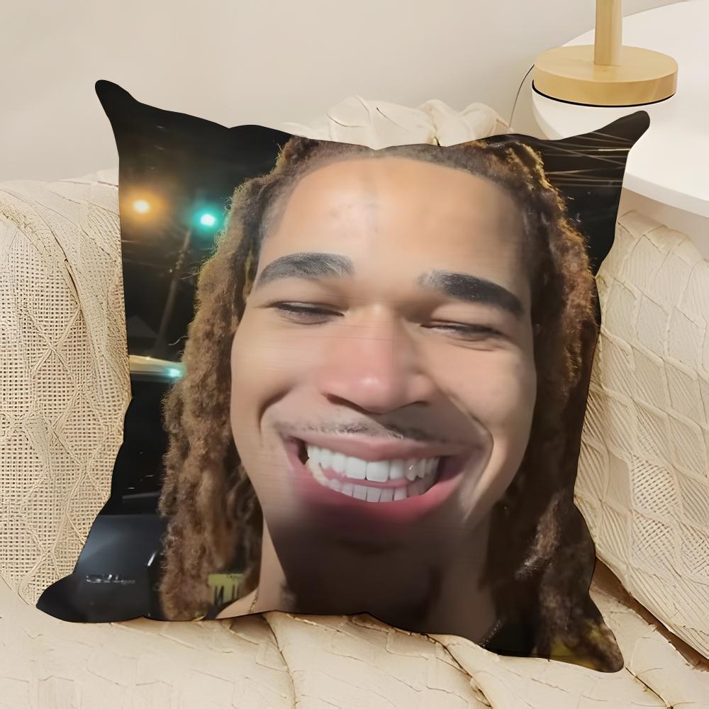 Plaqueboymax meme Pillow Case Natural Linen DoubleSided Printing Sofa Home Decor Cushion Cover