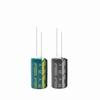 25V 10000µF Aluminum Electrolytic Capacitor, 18x35mm, High-Frequency, Low-Resistance, Green/Gold, Plug-In, Black, Bulk Quantity Availability.