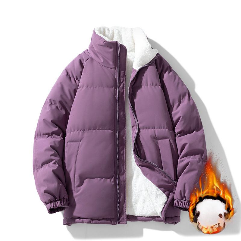 Chaqueta Acolchada con Cuello Alto para Hombre Otoño e Invierno Nueva Chaqueta Acolchada Gruesa a Prueba de Frío para Niños