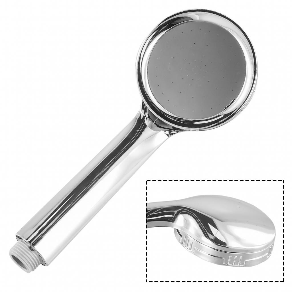Shower Head Hand Hold Round Water Saving Lightweight