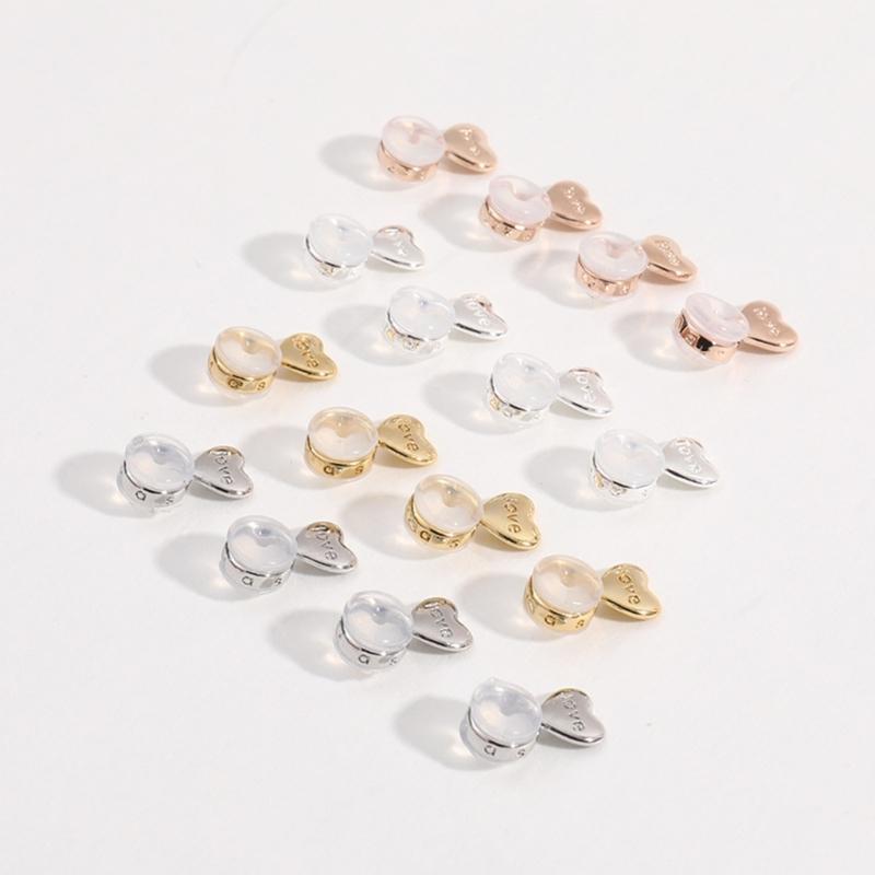 Set of 20 Earlobe Supports Stylish Adjustable Earring Lifter Ear Accessory Charm Easy To Use Silicone Earring Lifters
