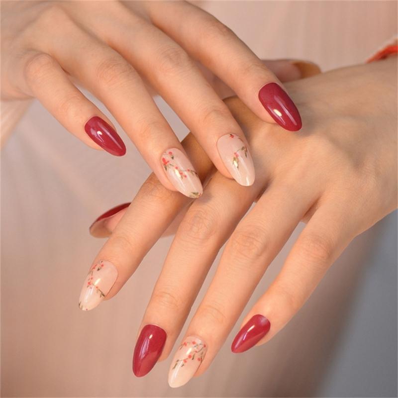 Gel Nail Stickers Semi Cured Gel Nail Art Decals With Quick Drying Technology For Long Lasting Salon Home Manicure
