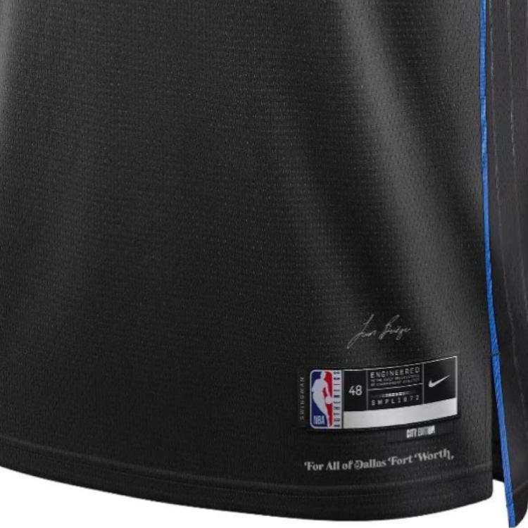 Nike Fan Edition 23-24 Season Luka Dončić Mavericks No. 77 Letter And Number Print Casual Sleeveless Basketball Vest Unisex Tops Black DX8499-010