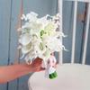 10PCS Real Touch Calla Lily Artificial Flowers Bridal Bouquets Home Office Wedding Party Decoration
