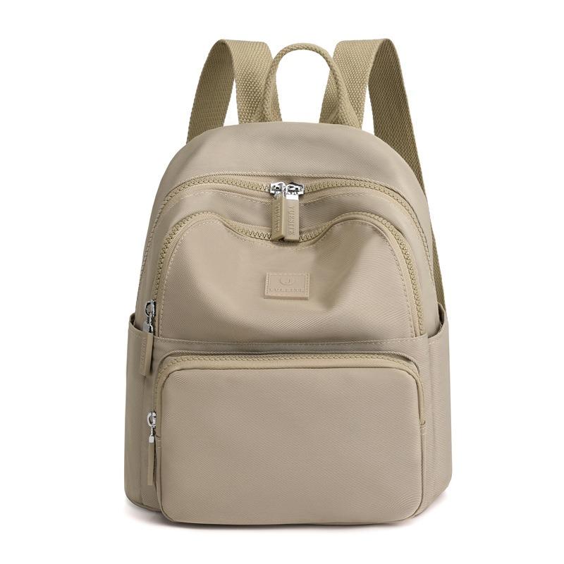 Women's Fashion Casual Solid Color Backpack, New Trend College Student Travel Large Capacity Small Backpack