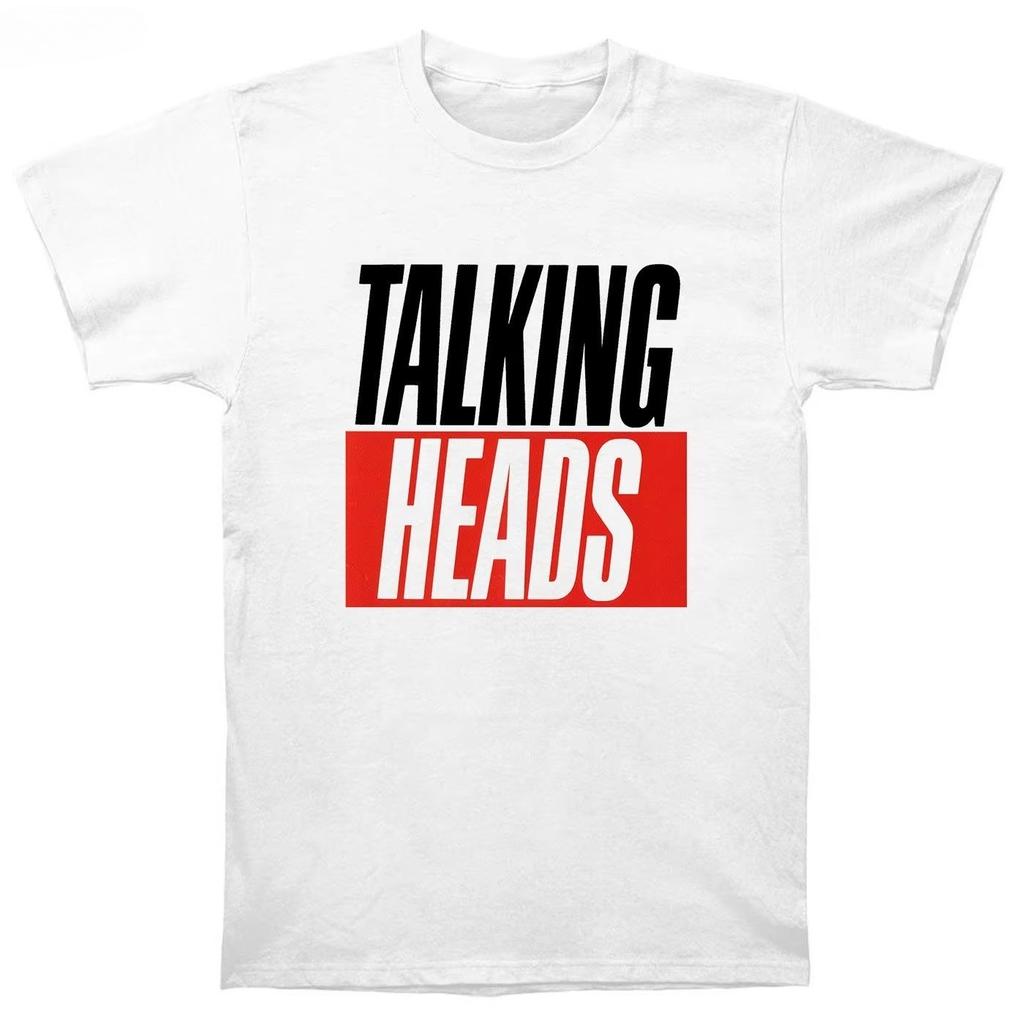 Funny Talking Heads Band T-Shirts Men Round Neck Cotton Punk Short Sleeve Tees Original Clothing Oversized Casual Trendy Vintage