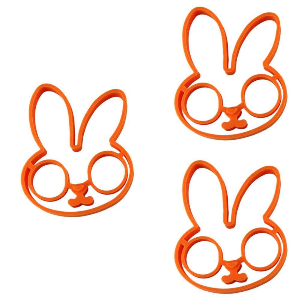 Adorable Rabbit Shaped Silicone Egg Mold For Perfectly Shaped Omelets And Fried Eggs