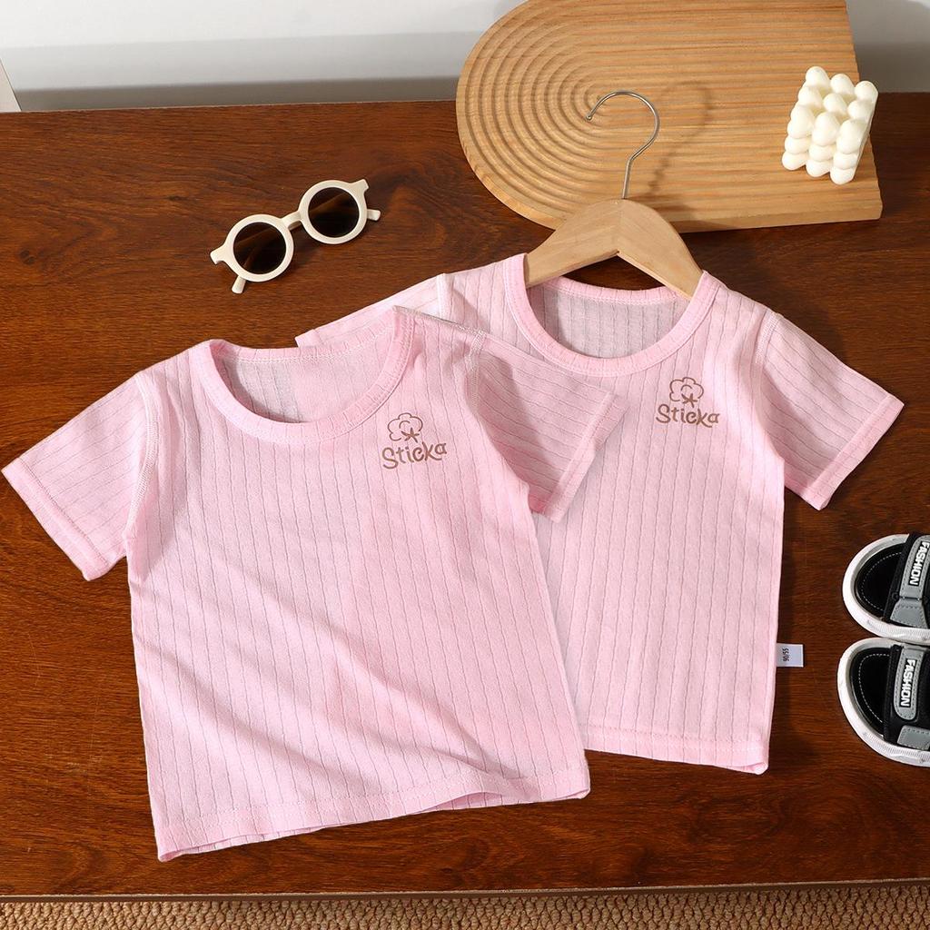 Kinder Sommer-Pyjama aus reiner Baumwolle - Kurzarm & Dünn für Jungen & Mädchen