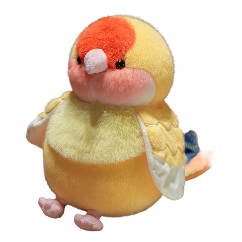 25cm Parrot Bird Doll Hand Puppet Plushie Stuffed Cartoon Animal Interactive Tell Story Education Prop Comforting Gift