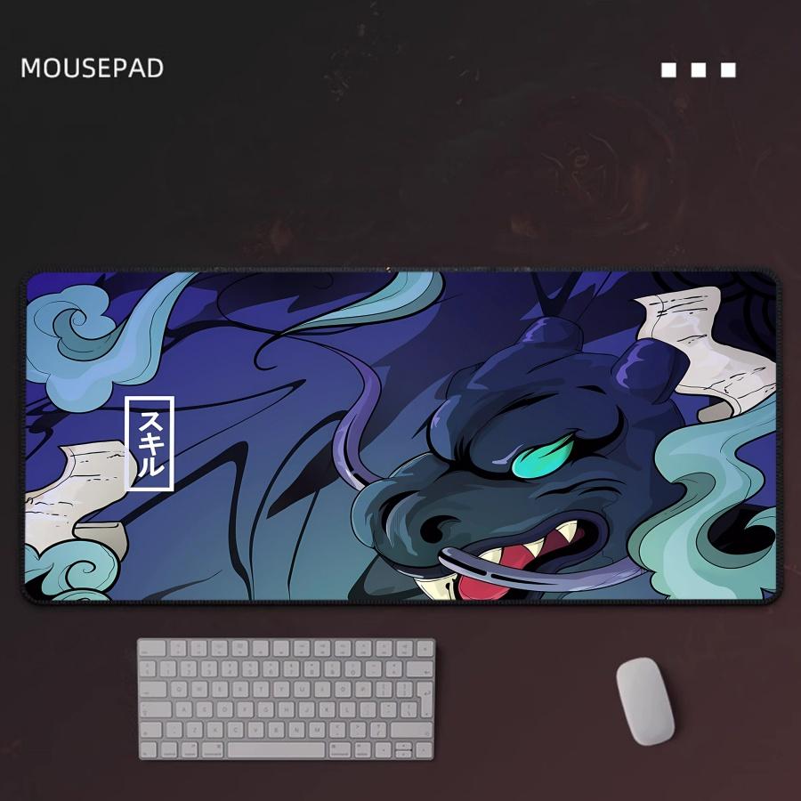 Gaming Mouse Pad Chinese Dragon Computer Gamer Mousepad Lock Edge Mouse Mat Game Accessories Keyboard Pads