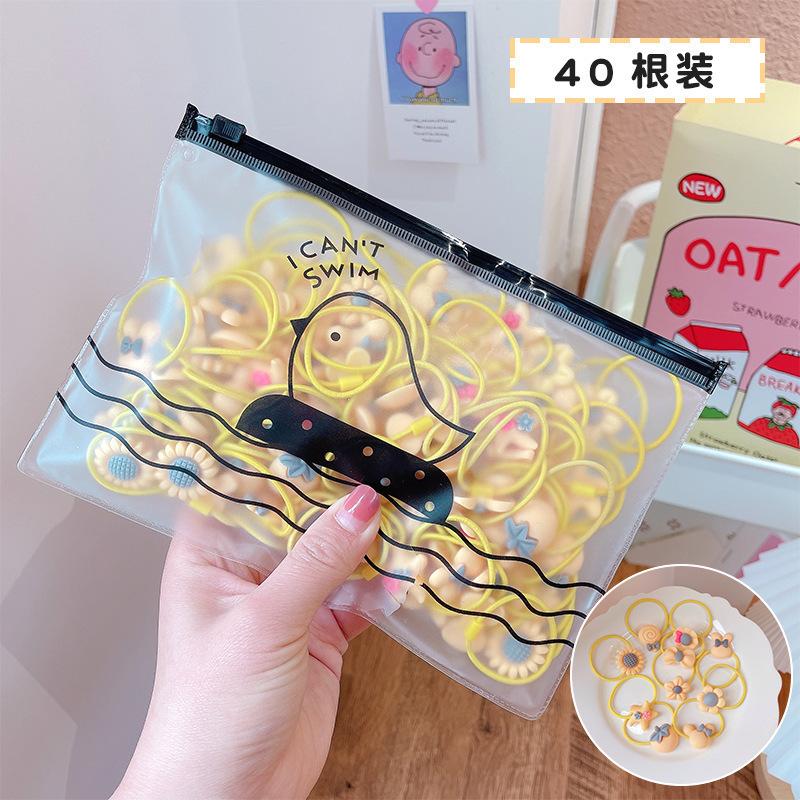 Children'S Baby Super Cute Rubber Band Tied Hair Small Does Not Hurt Hair Girl Cartoon Princess Headgear Hair Rope Flower