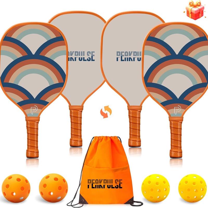 Li Shen 9-Layer Wooden Pickleball Paddle Set (2-Pack)