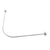 Curved Shower Rods Metal Shower Rod Shower Curtain Rod Stainless Steel Curved Shower Curtain Rod Punch  for Bathtub Bathroom