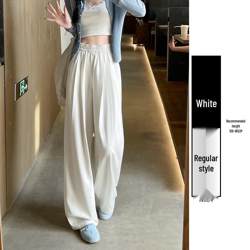 Women's Blue Wide-Leg Drape Jeans
