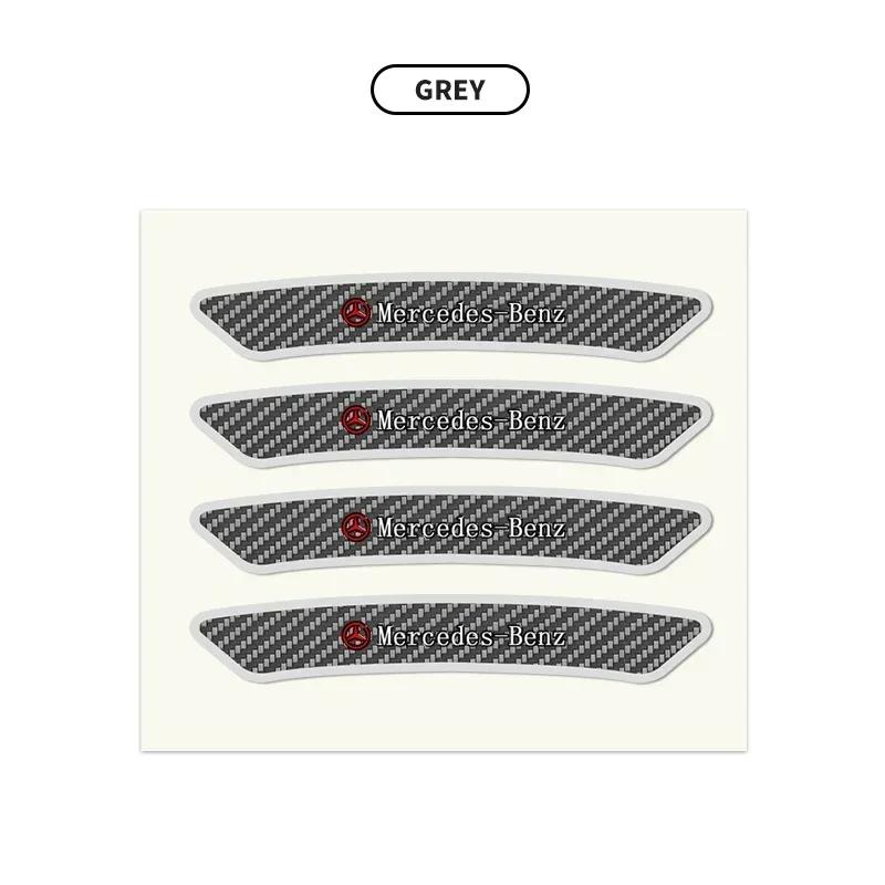 CFG1 4pcs Car Trim Badge Wheel Brow Decal Car Wheel Hub Sticker For Mercedes Benz B/C/E/S Class A Class C200L GLC GLK CLA Accessories