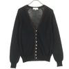 PAUL&JOE Long Sleeve V Neck Cardigan 2 Black Women Used
