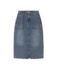 Lee Midi Denim Belt Skirt Indigo Medium