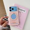 Korean Style Matte Smiley Face Magnetic Case for iPhone 16 Pro/17 Pro/17 Pro Max