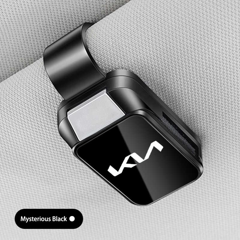 RYQW7 Car Interior Sun Visor Eyeglasses Holder Sunglasses Clip For Kia Rio Soul Forte Sportage Picanto Niro Morning Ceed