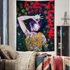 Anime CChainsaw Man RReze Cartoon Tapestry Wall Decoration Home Decoration Japanese Anime Printed Tapestry Dormitory