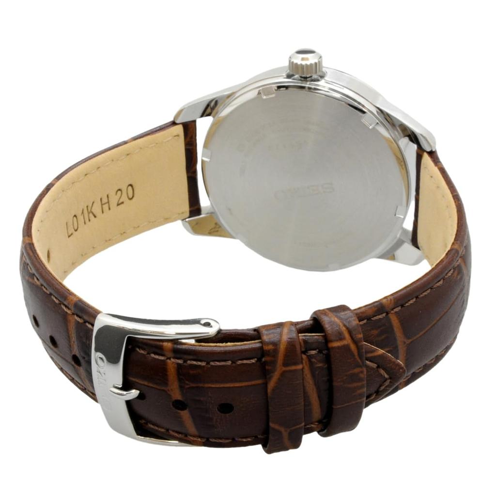 SEIKO Solar Quartz Watch SNE529 Sapphire Glass Brown Leather Band Overseas Model [Seiko] Men's [Item]