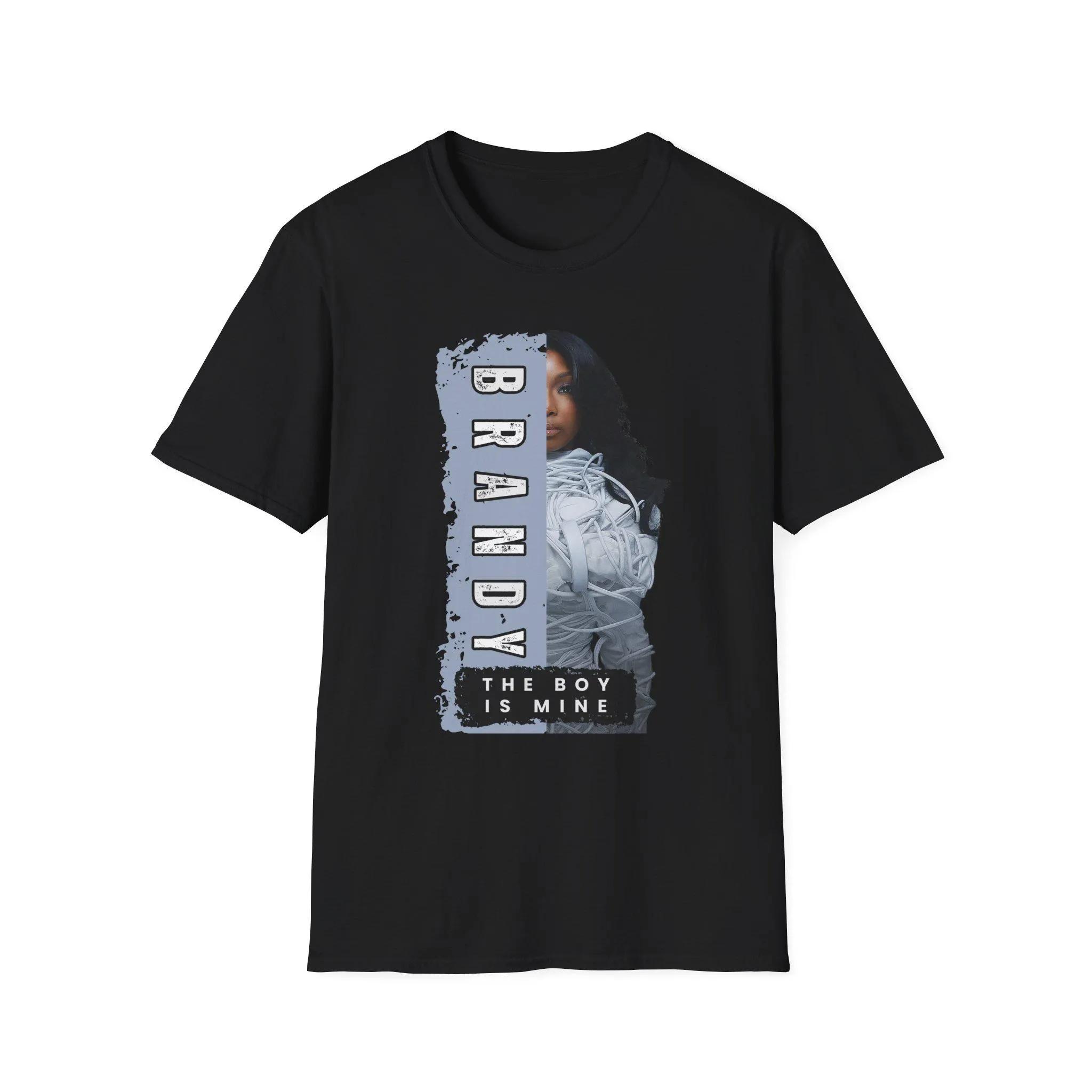 

Brandy Retro Diva Pattern Tshirt A 90s Nostalgic Style Gift for Music Lovers The Boy Is Mine Concert Commemorative Tshirt S