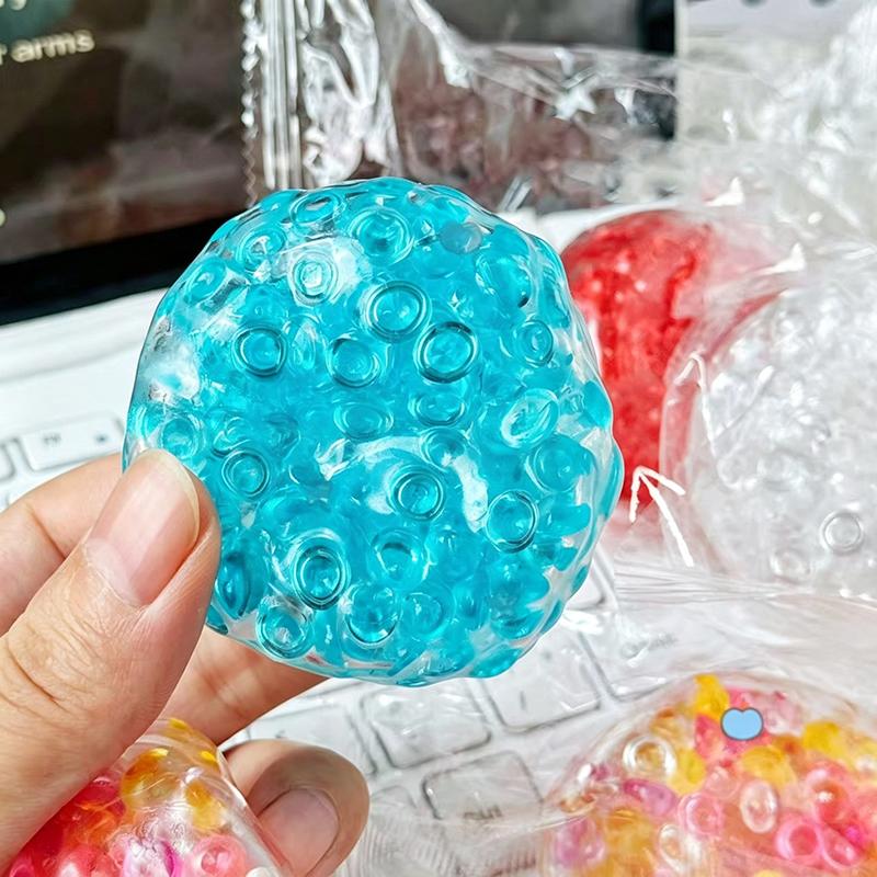 Balls Ice Beads Stress Relief Toy Soft Mochi Fidget Toy Slow Rebound Squeeze Ball For Adults Anxiety Relaxation