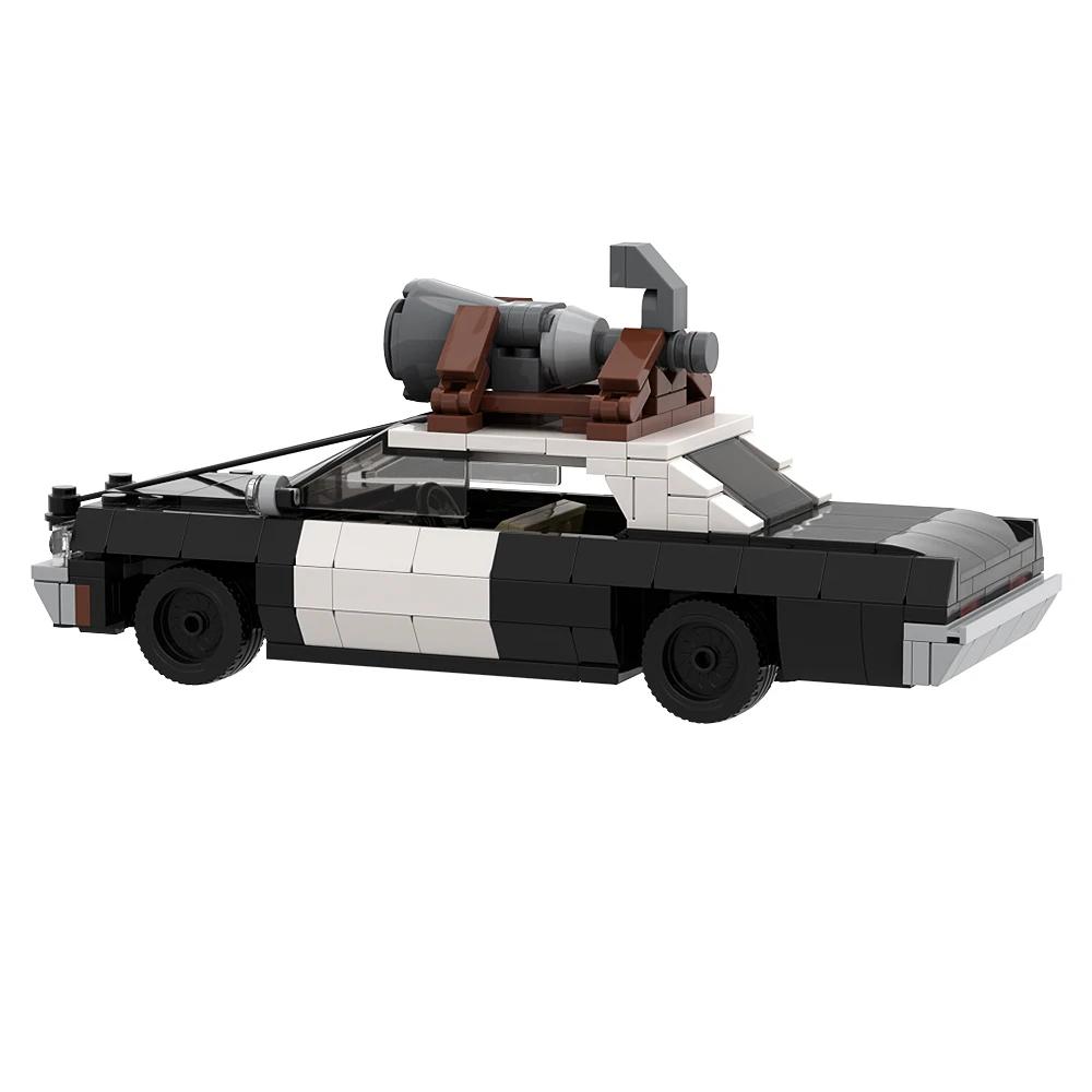Gobricks MOC The Bluesmobile Pickup Truck VBluess Brotherss Mini Supercar Speed BluesMobiles Car Building Block Model Toy Gift