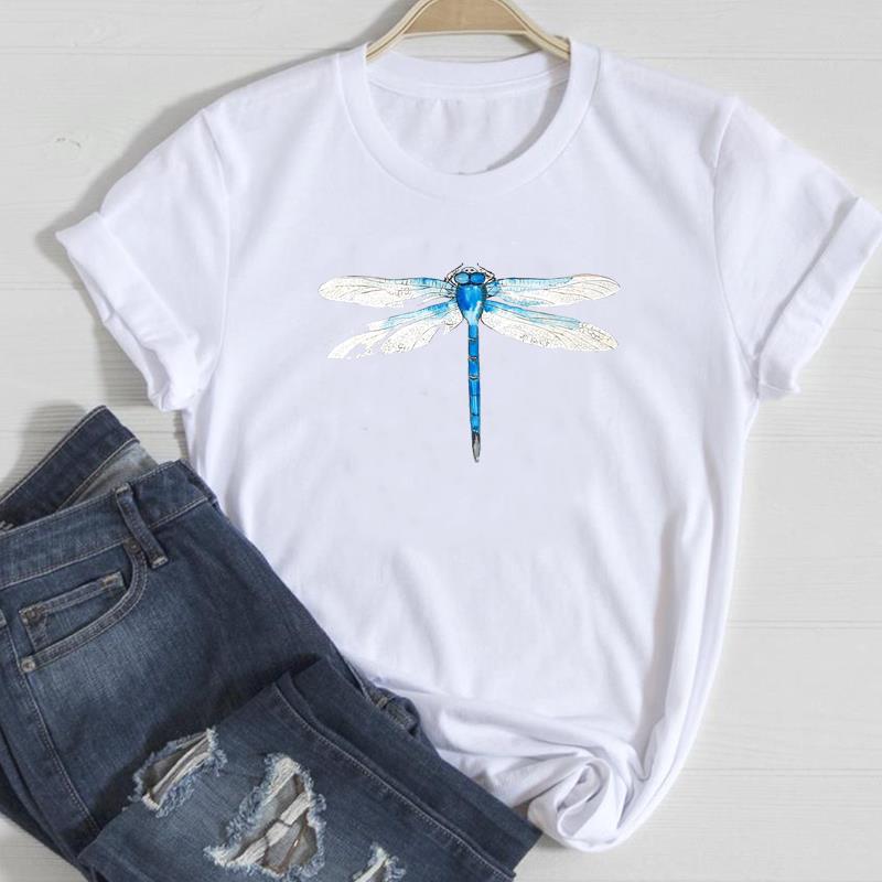 Dandelion Ins Casual Printed Europe and The United States Clothing Top Shortsleeved Tshirt Graphic T Shirts Women Clothing
