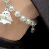 Armband für Frauen mit Cartoon-Geist-Anhänger, Kunstperlen, farblich passend, verstellbar, mit verlängerter Kette, Halloween-Geschenk, Handgelenkschmuck