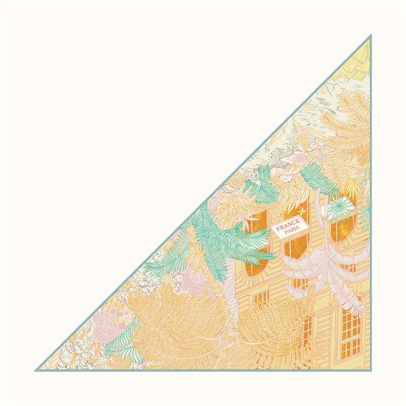 POBING Silk Scarf Women Horse Head Triangle Scarves Head Echarpes Silk Foulards Femme Wraps Beach Shawls Bandana Lady Hijab