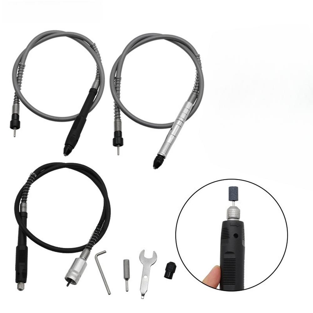 1pc Flexible Shaft Extension Cable With Rotating Chuck For Electric Grinder Engraving Machine Grinding Cutting Drilling Polish