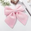 Pink Green White Velvet Christmas Bow Christmas Tree Hanging Ornament Christmas Decorations Christmas Tree Decorations