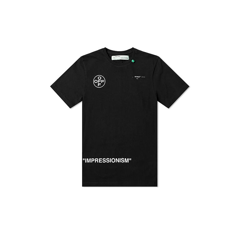 Off-White Stencil Arrow Oversized T-Shirt Black Men Tops OMAA038R191850151028