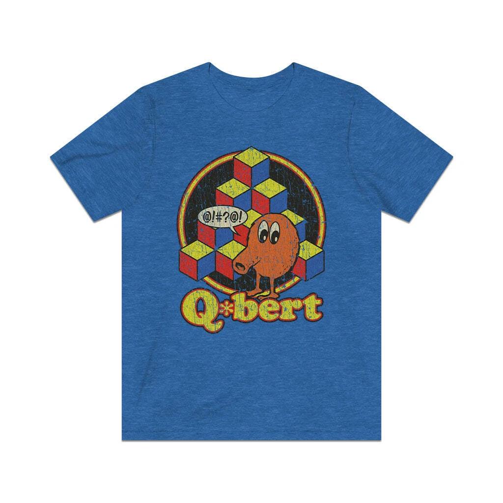 Q*bert 1982 Vintage Men s T shirt 3XL