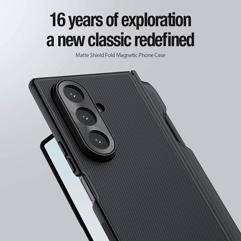 Nillkin for Samsung Galaxy Z Fold 7 Case Magnetic Suction SuperFrosted Protective Prop PC Hard Shell Fold with Lens Cover Bracket