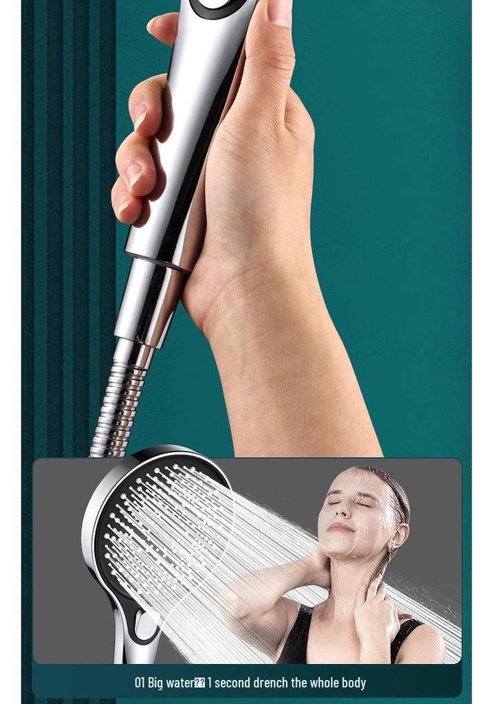 High-Pressure Three-Mode Handheld Shower Head with Large Coverage