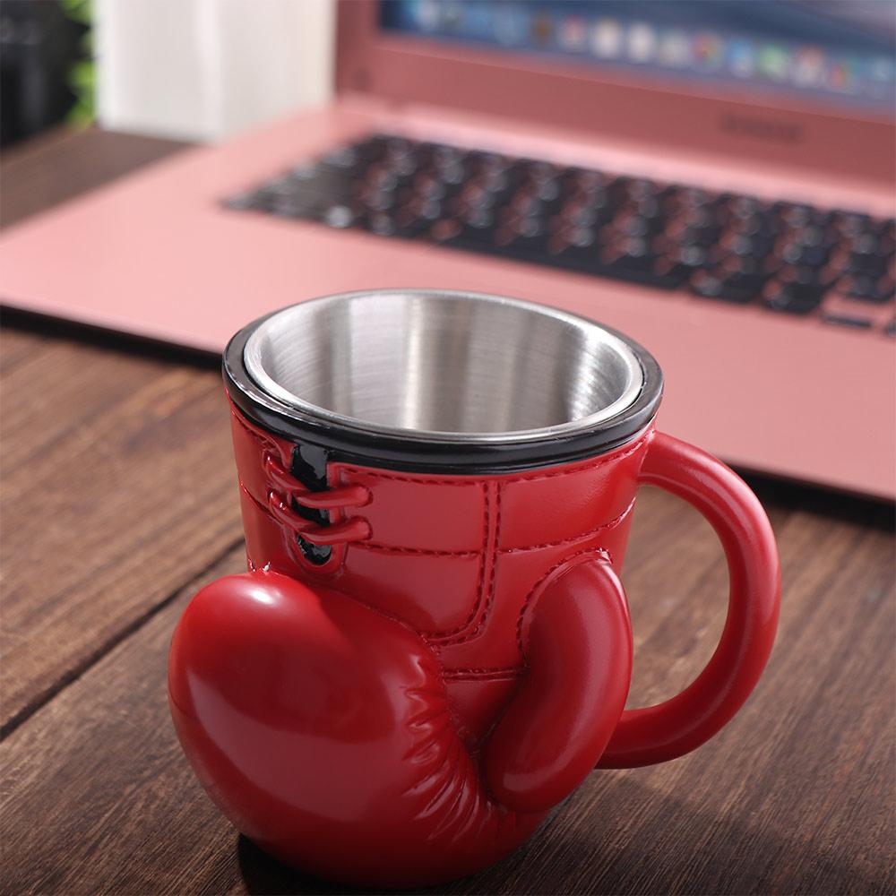 Resin Material Boxing Glove Mug Boxing Glove Design Boxing Themed Tea Cup Sports Themed Mug  Office
