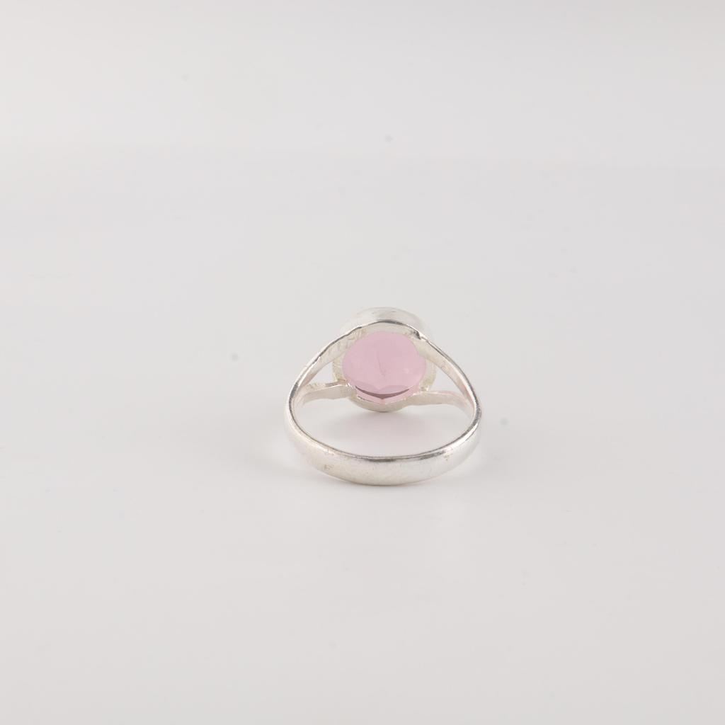Rose Chalcedony Gemstone Silver Ring, 925 Sterling Silver, Women Ring, March Birthstone Gift, Christmas Gifts, Elegant Gemstone Jewelry RR-83-20