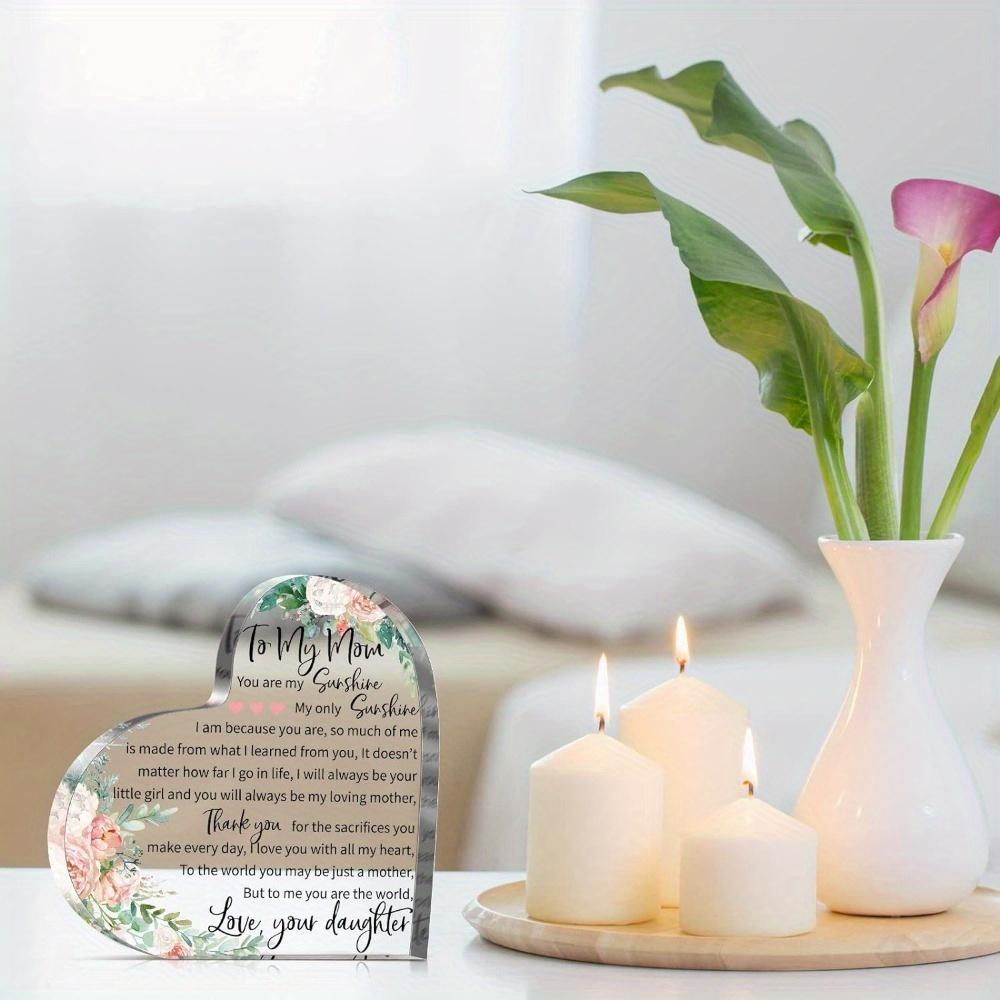 Grateful Mom Plaque - Heartfelt Birthday & Mother's Day Gift from Family