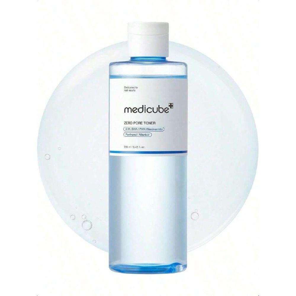 

Medicube Zero Pore Toner 250ml I Exfoliating & Hydrating Blue Bottle Water Toner With Aha, Bha, Pha, Niacinamide, And Panthenol